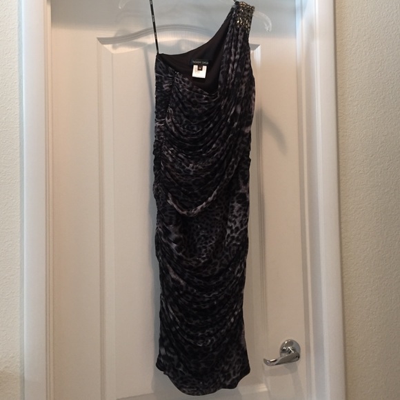 Designer Tadashi Shoji Leopard print like dress