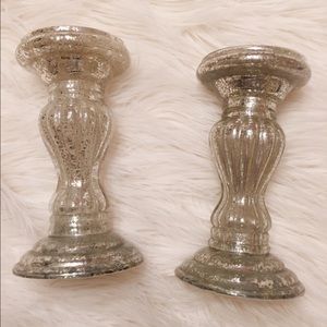 Beautiful Silver Candle Holders