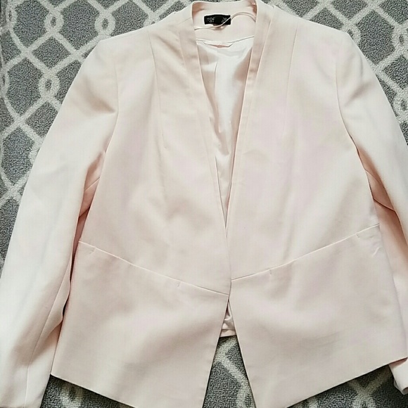 Topshop blush pink blazer