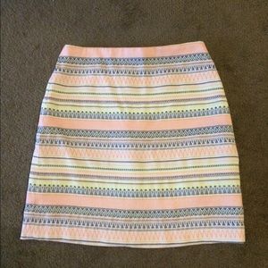 LOFT Multi-stripe Skirt