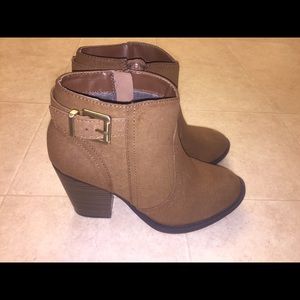 Tan ankle boots