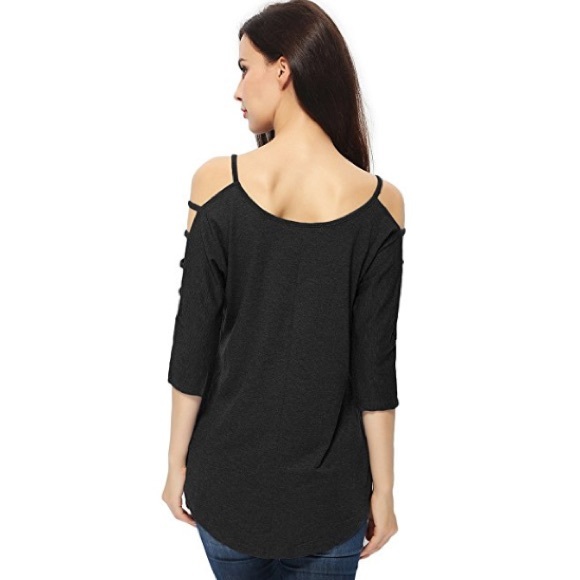 🎉host pick🎉Beautiful women off shoulder tunic🎉 - Picture 2 of 3
