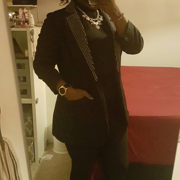 Studded Over-Sized Blazer