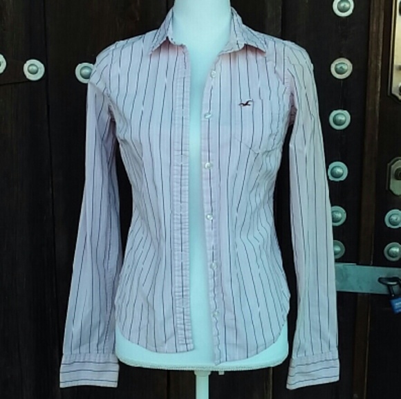 Hollister Long Sleeve Button Down Shirt Size Small