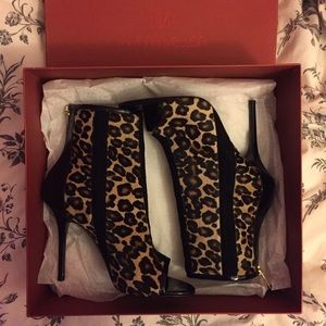 Tamara Mellon Crave Peep-Toe Booties