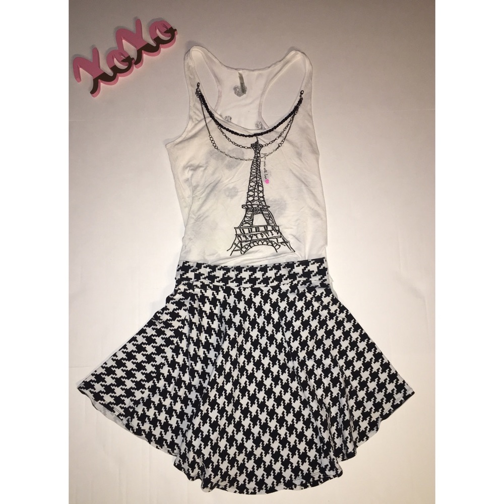 Racerback Paris tank top.