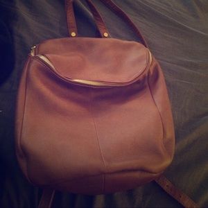 Hobo Brown Leather Backpack