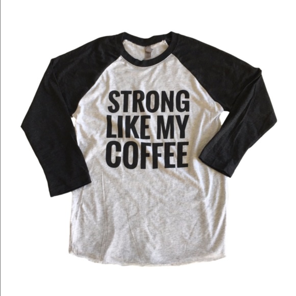 Barbell Babes Tops - 🆕 Barbell Babes Coffee Baseball Tee Unisex S