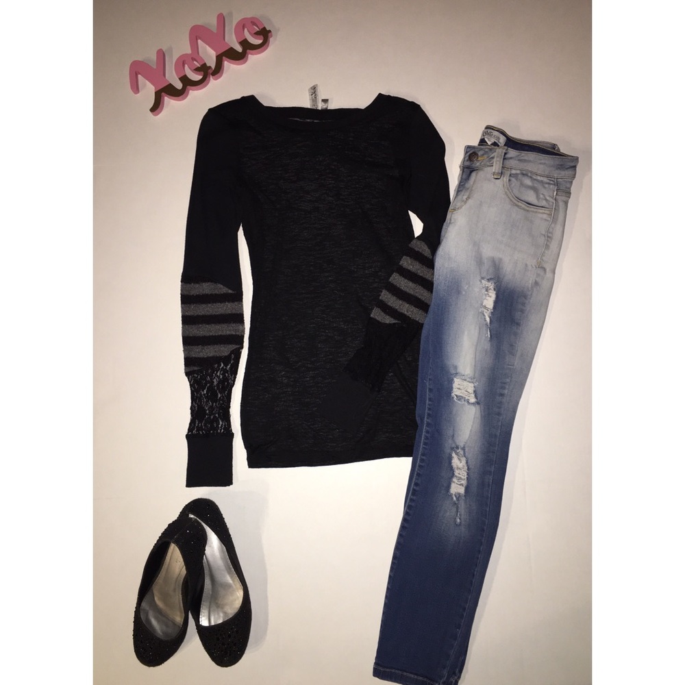 Buckle long sleeve top, BKE.