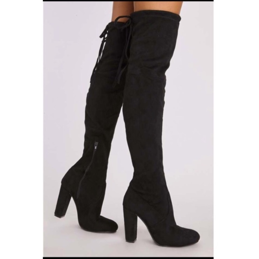 ✨LAST ONES✨Black over the knee boots - Picture 6 of 8