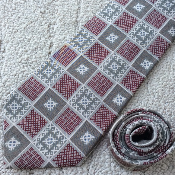 Austin Grey Other - Tribal Patchwork Holiday Print Tie Austin Grey Other - Tribal Patchwork Holiday Print Tie