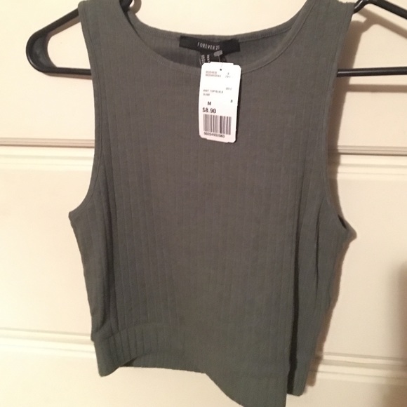Olive crop top