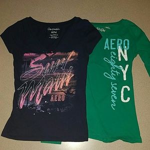 Pair of aeropostale shirts