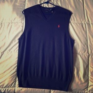 Polo Pima Cotton V-Neck Vest