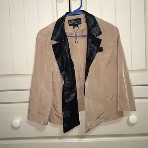 Polyester & Pleather blazer