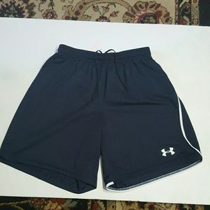 Under Armour Ladies Shorts Navy Blue