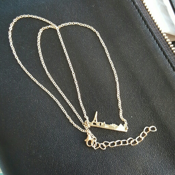 Gold Paris Skyline Necklace