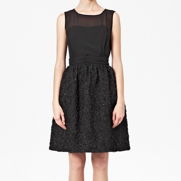 French Connection embellished ribbon dress