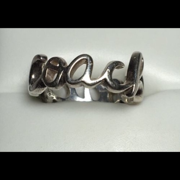 Coach script ring * price firm