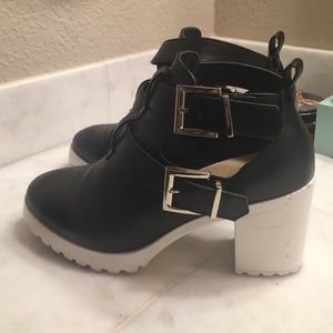Chunky heeled boots