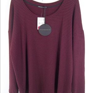 |SALE|💫Harlow and Graham Burgundy/Black Striped