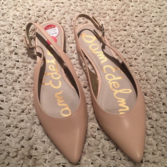 Soft nude slingbacks