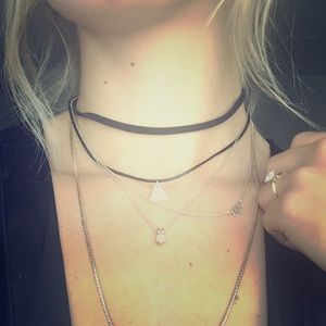 ✨Black Triangle Layer Choker
