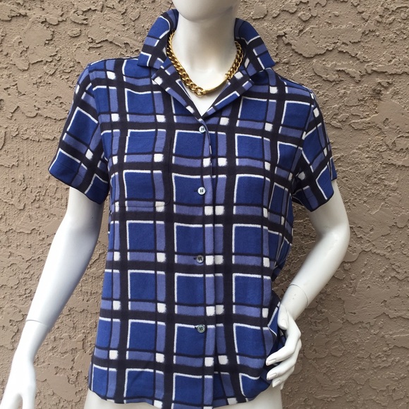 Marc by Marc Jacobs Plaid short sleeve shirt med - Picture 1 of 4