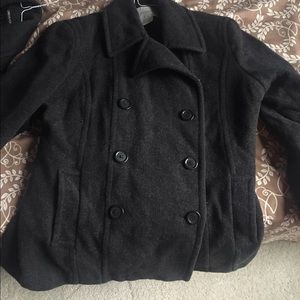 Women peacoat grey L
