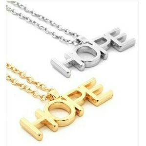 New Arrival Gold Hope Fashion Necklace Long Chain