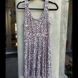 Free People Leopard Fit and Flare Dress