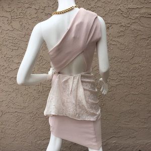 Preen one shoulder dress with open back size small