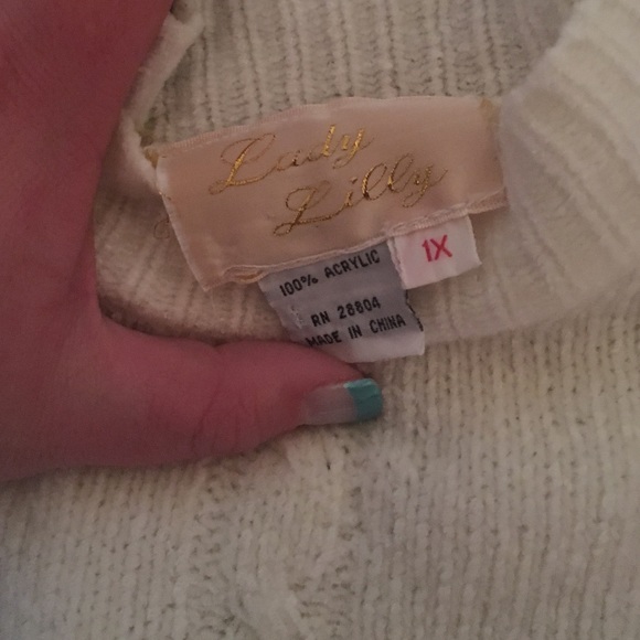 White sweater - Picture 2 of 2