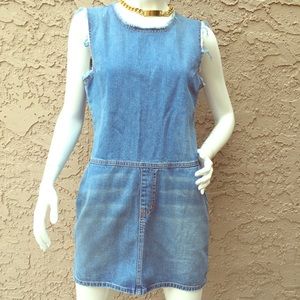 Current Elliot Denim Dress with Frayed Edges Sz 2