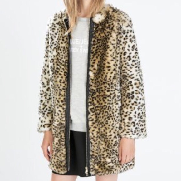 ZARA Faux Fur Coat