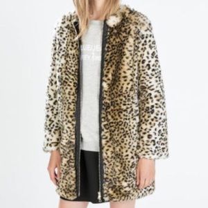 ZARA Faux Fur Coat