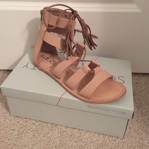 Sole society tassel sandals