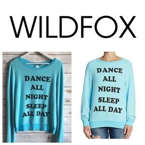 NWT WILDFOX Baby Blue Jumper