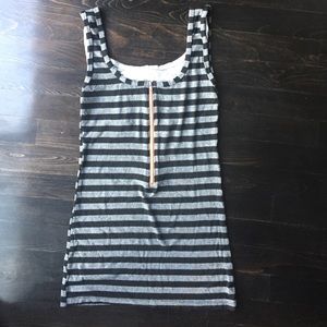 Maternity / Nursing stretch stripes top