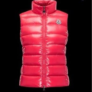 Women's red Moncler vest small