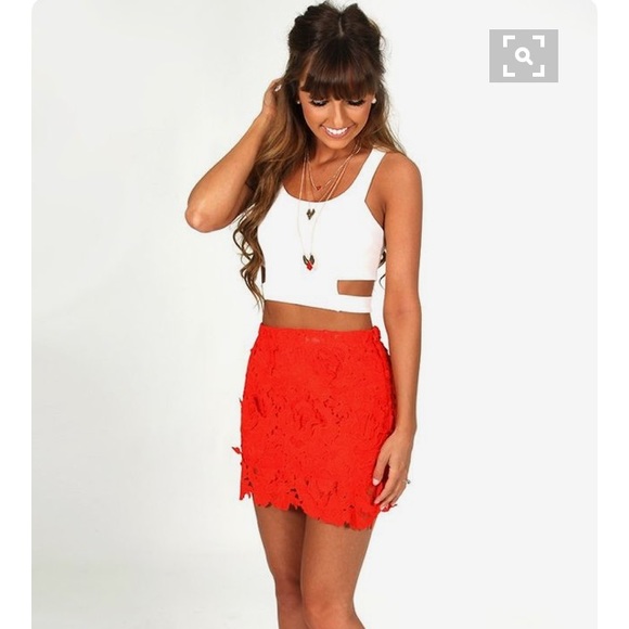 Shop Hope's Dresses & Skirts - Bright Orange Skirt