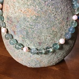 💥SALE Today💥Green Amethyst & Pearl Necklace