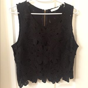 Flower design crop top