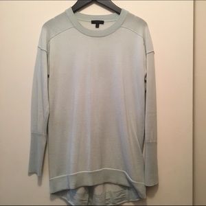 Jcrew Merino cotton tunic sweater mint pastel