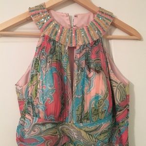 Paisley chiffon formal dress size 4