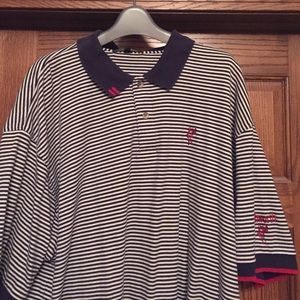 Ashworth men's xxl pinstriped polo