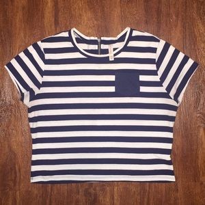 Striped crop top