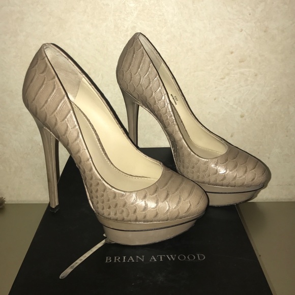 B by Brian Atwood croc like pumps
