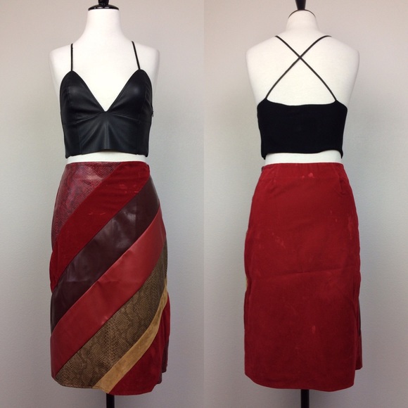 Morgan de toi faux leather skirt - Picture 2 of 4