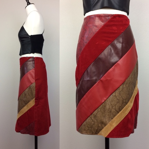 Morgan de toi faux leather skirt - Picture 3 of 4